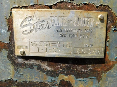 USED STAR TANK AND FILTER CORP 16SS4-218-T.I.C.
