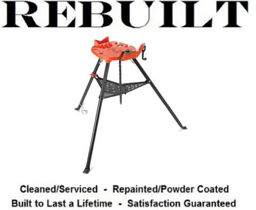 Ridgid 36273 Model 460-6 Portable Tristand Chain Vise, 1/8 - 6 In Pipe Capacity [Refurbished]
