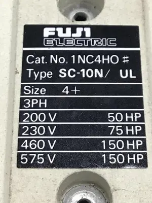 USED FUJI ELECTRIC SC-10N/UL 1NC4H0