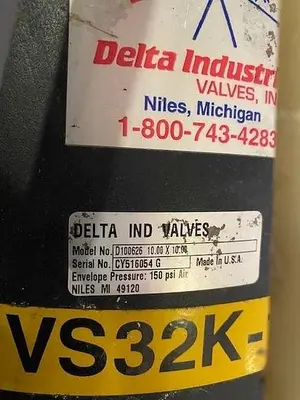 USED DELTA INDUSTRIAL VALVES D100626