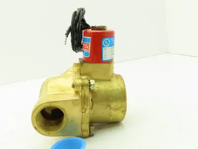 Skinner 2LF2HB6127 Brass Solenoid Valve 2-Way NC 120V 125 PSI Steam 1" NPT