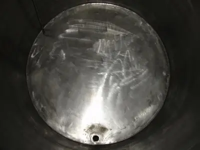 SPC2346  Tank 90 gallon vertical tank, Stainless Steel, flat