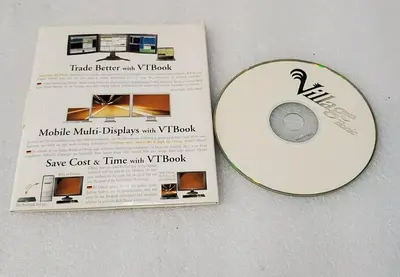 VILLAGE TRONIC VT BOOK NOTEBOOK MULTIPLE DISPLAY CARD