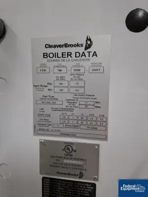Used Cleaver-Brooks Cleaver-Brooks ClearFire-H CFH 25 HP Natural Gas Steam Boiler, 15 PSI, 984 MBH Boilers Michigan US | Federal Equipment Company #1550299