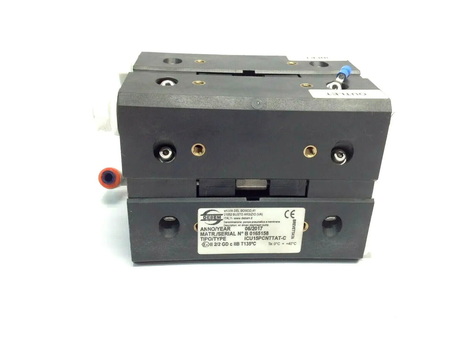Used DEBEM CUBIC 15 ECTFE PNEUMATIC DIAPHRAGM PUMP 17 L/MIN Pumps | Maverick Industrial Sales #1106667