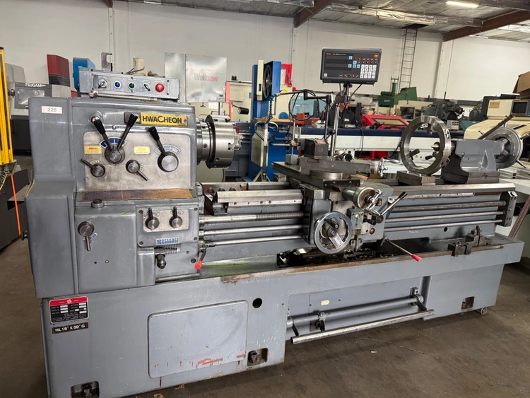 Used 1995 HWACHEON HL-18 Engine Lathes California US | Wheeler Machinery Sales #409725