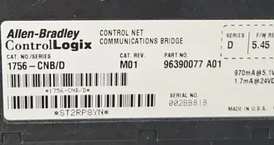 Allen-Bradley 1756-CNB/D Control Net Communications Bridge (BIN742)