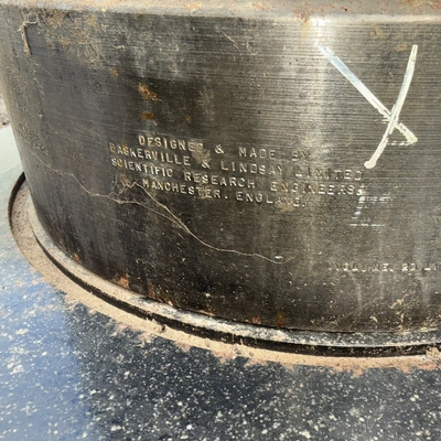 40L S/S Baskerville & Lindsey High Pressure Reactor Chamber 300 Bar
