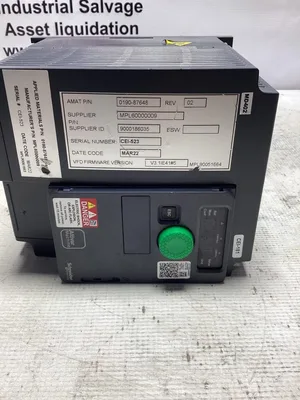 Schneider Electric Controller Panel 0190-87648