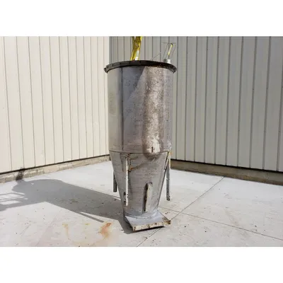 Used 50 Cubic Foot Stainless Steel Bin Receiver Hopper