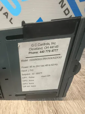 Used GC Controls Inc. 2208/NSGC/RH/X/X/X/2XX// Temperature Controls South Carolina US | ESS Industrial Equipment Sales #1260369
