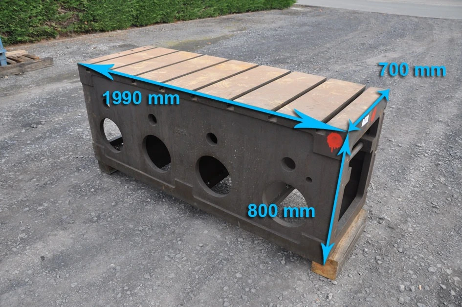Clamping bloc 1990 x 800 x 700 mm