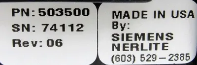 NEW NERLITE 503500 POWER SUPPLY 010-503500