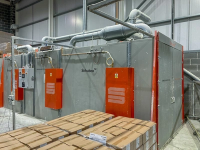 40m.cu Schubox IR catalytic drying oven Gas Fired