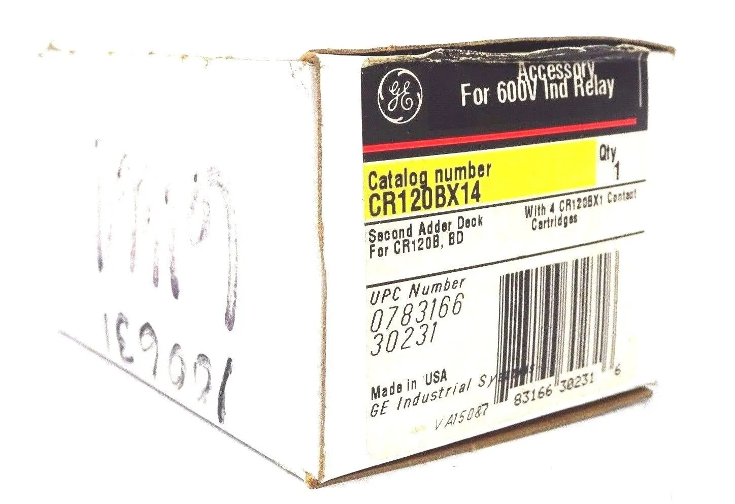 NEW GENERAL ELECTRIC CR120BX14 RELAY ADDER