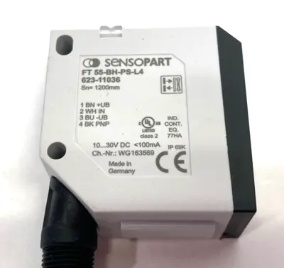New | in-Stock Sensopart Photoelectric Blue Light Diffuse Sensor, 623-11036 Photoelectric Sensors Michigan US | Maverick Industrial Sales #1423146