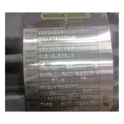 Used 161 GPH @ 165 PSI Milton Roy High Pressure Metering Pump MBH401X0028