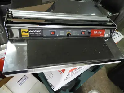 Used Vision Tech Used VisionTechShop CW-500E Hand Wrapping Machine Film Wrapper for Food Packaging Wrapping Machines Illinois US | Falcon Restaurant Supply #1376517