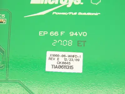 EnerSys X1060-06-WHFD-S Printed Circuit Board PCB LCD Display Push Button Rev E