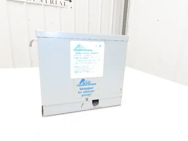 Acme T-2A-53308-1S Stepdown Transformer 3KVA 3Ph HV 480D LV 208Y/120 Shielded