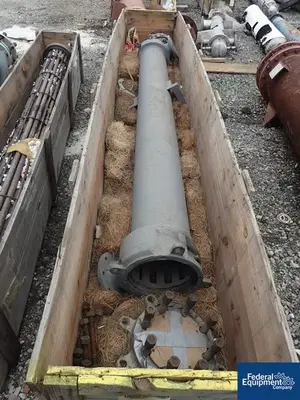 USED Union Carbide 100 Sq Ft Union Carbide Karbate Heat Exchanger, 75/75