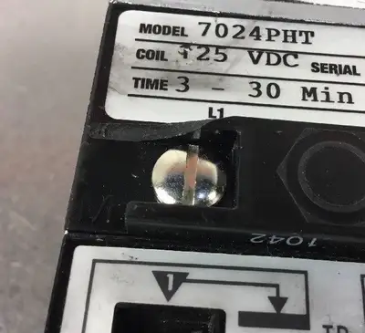 Agastat 7024PHT Timing Relay 3-30 Min Coil 125VDC 4E-13