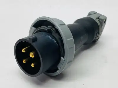 HBL420P5W | Hubbell  IEC Pin And Sleeve Plug Industrial Grade Male Plug 20A 3P - New Other