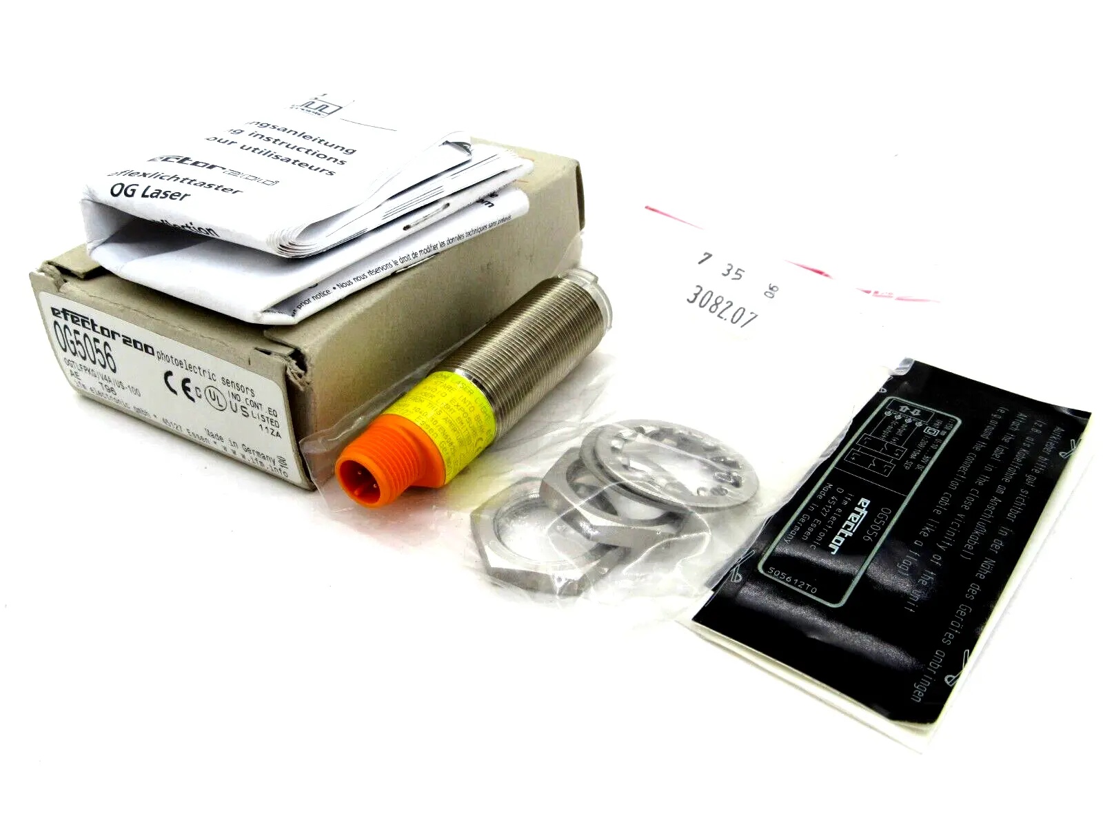 NEW EFECTOR OGTLFPKG/V4A/US-100 OG5056 PHOTOELECTRIC SENSOR OGTLFPKGV4AUS100