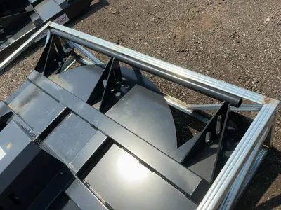 New JCT 72” Brush Mower Skid Steer Attachment, hydraulic driven with hoses and quick coupler fitting...