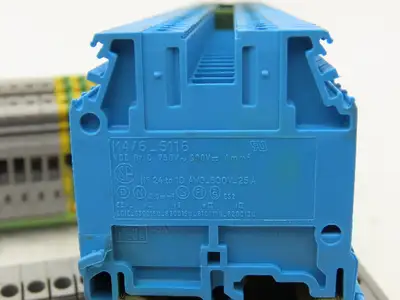 Entrelec M4/6 5116 Terminal Block DIN Rail 24-10AWG 4mm² 600V 25A Lot of 112