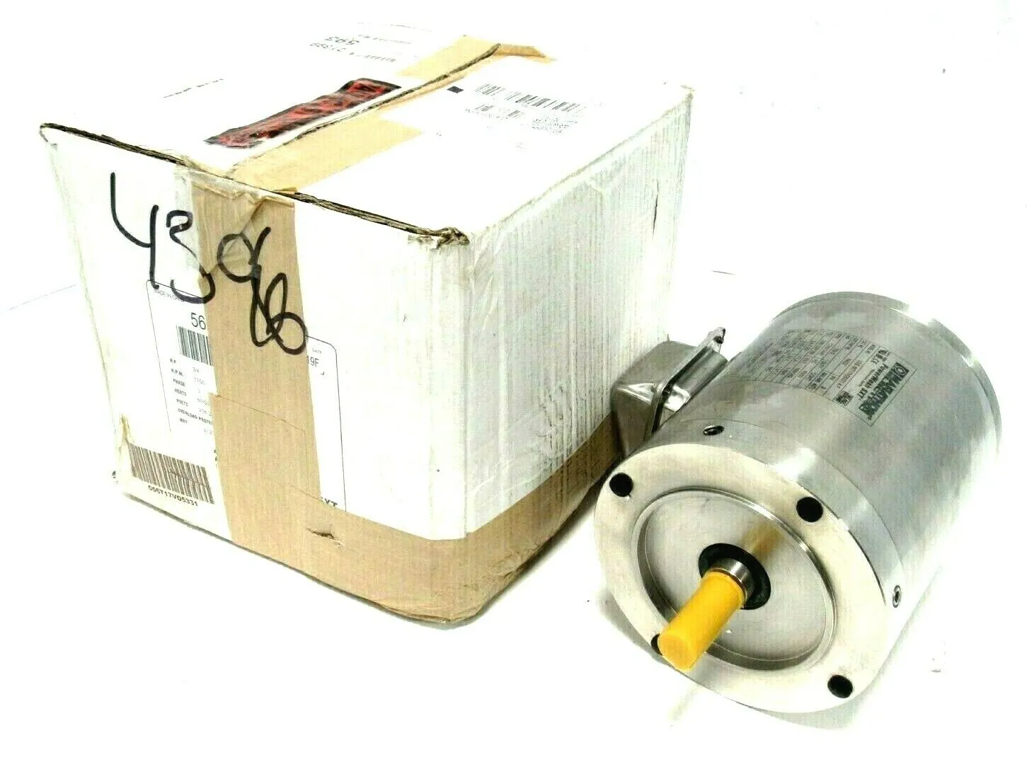 NEW MARATHON N432 MOTOR 3/4HP 1740RPM 208-230/190V 5/8" DIA. UVE 56T17VD5331AF