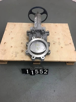 Fabri-Valve 8"-150 knife gate valve hand wheel operated