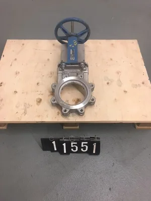 Dezurik 6"-150 Knife Gate Valve Hand Wheel Operated