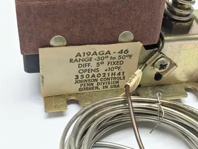 350A021H41,A19AGA-46 | Westinghouse 350A021H41 N Remote Bulb Temperature Control A19AGA-46 - Used
