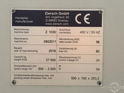 USED 2018 ZIERSCH Z1030