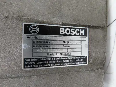 Bosch Rexroth Gearmotor 0.86kW 254/460V 34.44:1 Ratio 3 842 519 005