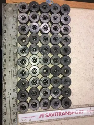 3044-140 Lot of 50 Tungsten Quality Carbide Medium-Size Wire and Tube Drawing Dies