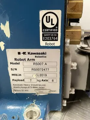 Used 2019 KAWASAKI ROBOTICS RS007L Robots Michigan US | RAB Industries, Inc. #184290