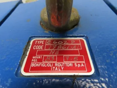 Bonfiglioli C-Series C602 Inline Helical Gearbox 7.5:1 Reducer B3 Foot Mount