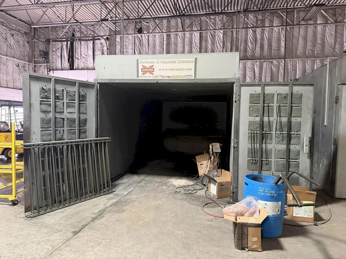Used POWDER-X POWDER COATING ROOM Paint Booths Pennsylvania US | Shot Blasting Equipment #1328622