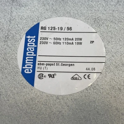 NEW EBMPAPST RG125-19/56