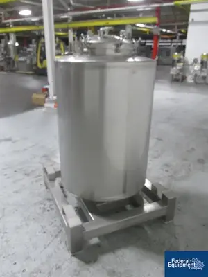 USED HyClone 500 Liter ConeCraft Hyclone Tank, 304 S/S