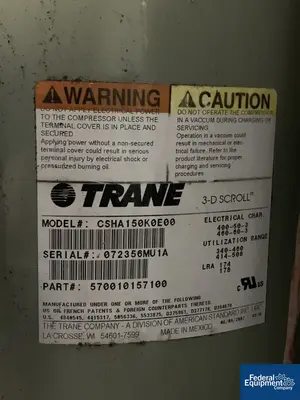 USED Thermal Research 15 Ton Thermal Care Chiller, Air Cooled, Model LQ2A1504