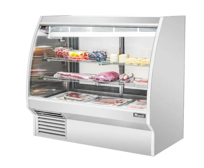 Migali 5 Ft Deli Display Case, Curved Glass