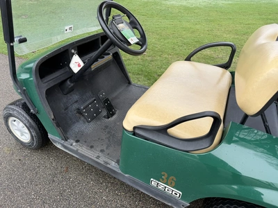(1) 2017 E-Z-Go golf cart with a Kawasaki gas engine, model 625111G01, does not include Club canopy,...