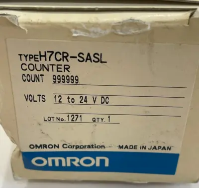 NEW OMRON H7CR-SASL COUNTER 12 TO 24 VDC H7CRSASL