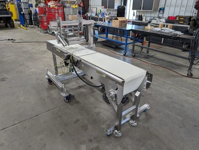 Vemag Portable Pneumatic Sheeting Head with KLEENLine Conveyor