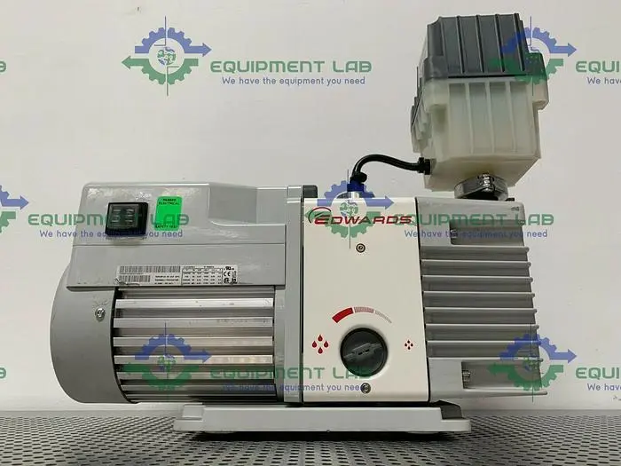 Used EDWARDS RV3 ROTARY VANE VACUUM PUMP 115V/230V W/ EDWARDS EMF20 OIL MIST FILTER Vacuum Pumps | Equipment Lab #485991