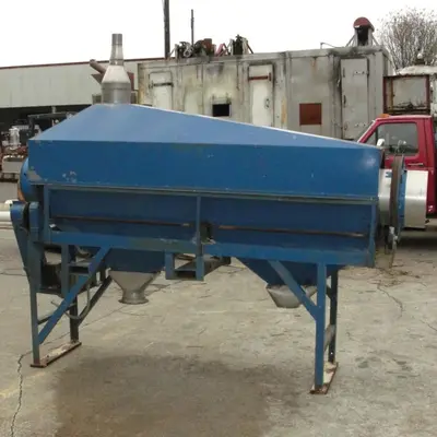 SPC6988  Screener and Sifter 14" dia x 108" l trommel screener Stainless Steel Contact Parts