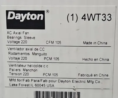 USED Dayton 4WT33